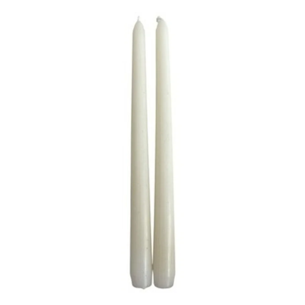 Ivory Taper Candles 10